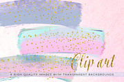 Pastel Confetti brush clip art