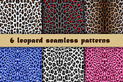 6 Seamless Leopard Patterns