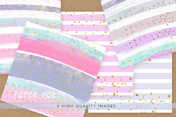 Watercolor Fairy Confetti Paper in Textures - product preview 2