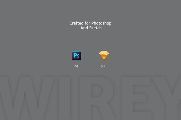 Wirey Wireframe Kit Pack in Wireframe Kits - product preview 2