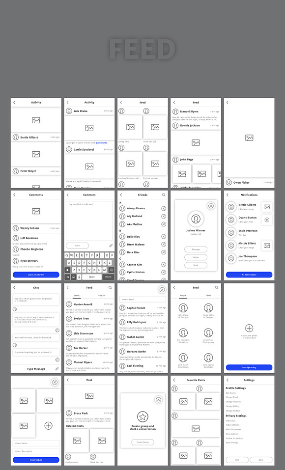 Wirey Wireframe Kit Pack in Wireframe Kits - product preview 12
