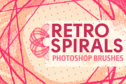 Retro Spirals Photoshop Brushes