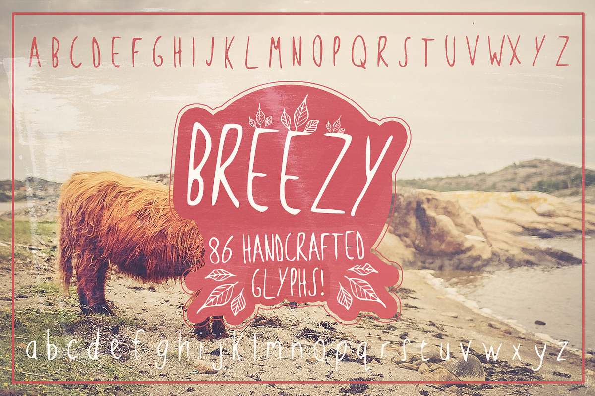 Breezy Handsketched Font in Display Fonts - product preview 8