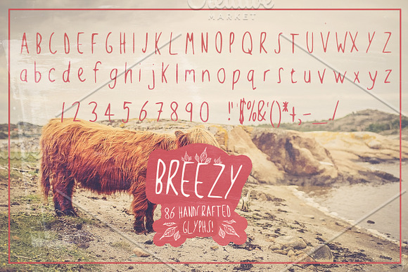 Breezy Handsketched Font in Display Fonts - product preview 2