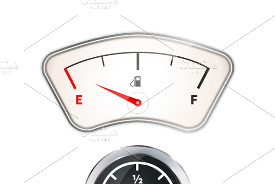 Old and modern fuel indicators in Objects - product preview 8