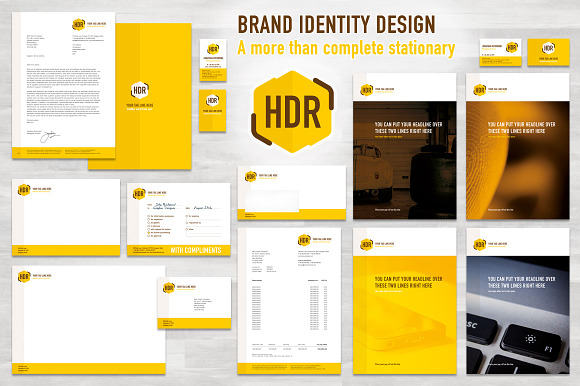 Complete Brand Identity (EU/cm) in Branding Mockups - product preview 1