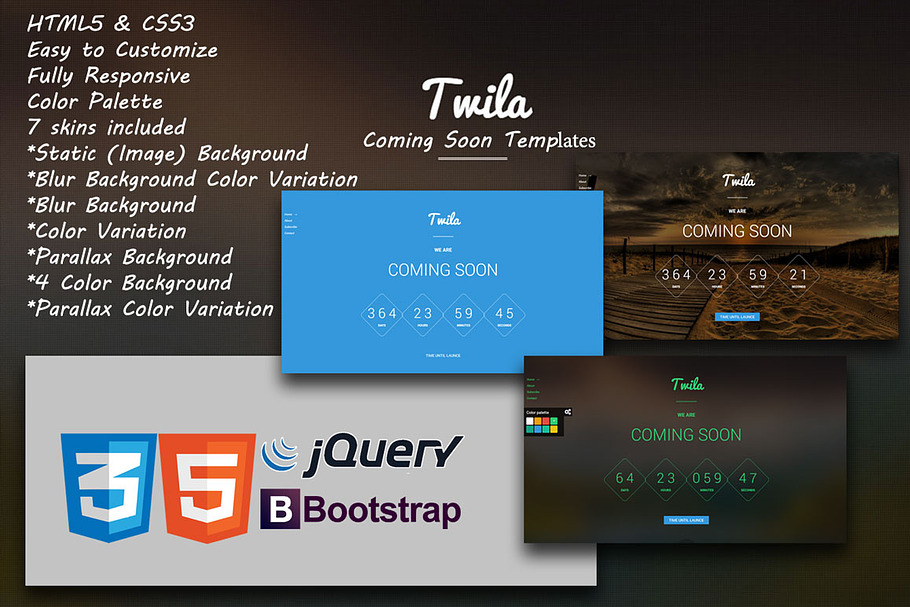 Twila - Coming Soon Template in Bootstrap Themes - product preview 8