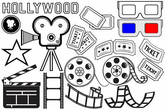 Film industry in Illustrations - product preview 1