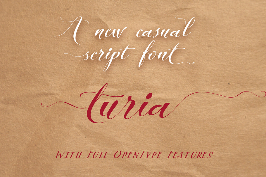 Turia in Script Fonts - product preview 8