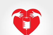 Logotype blood donation