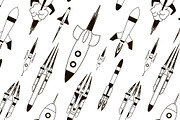 Set of rockets pattern