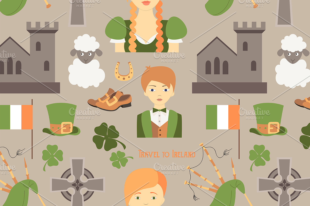 Travel to Ireland pattern in Patterns - product preview 8