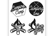 Vintage Camping emblems