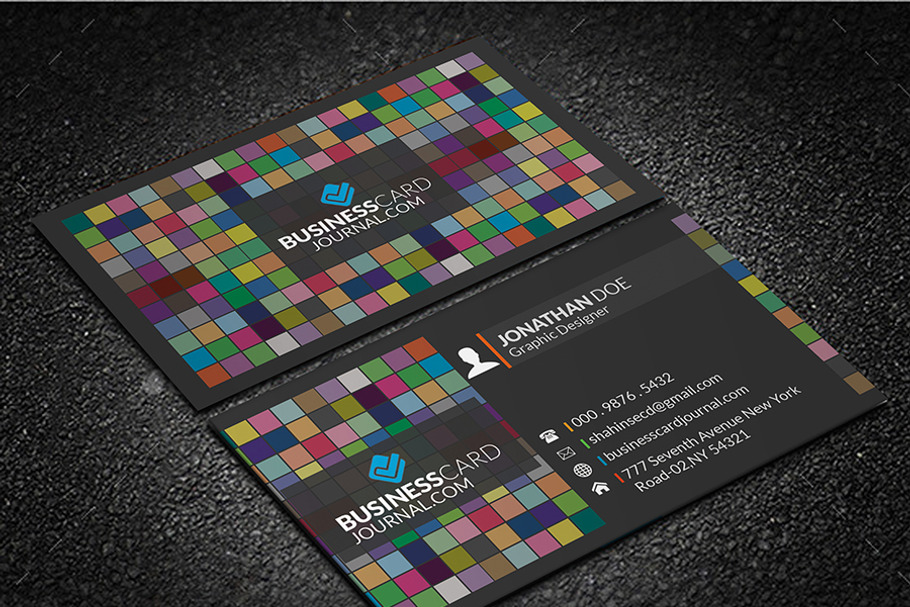 Box Business Card in Business Card Templates - product preview 8