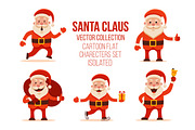 Set of 5 Santa Claus 