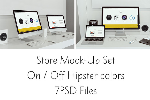 Store Mock-Up Set in Mobile & Web Mockups - product preview 3