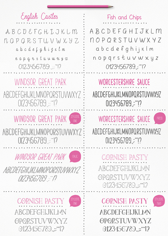 Handwritten Font Collection in Hand-lettered Fonts - product preview 7