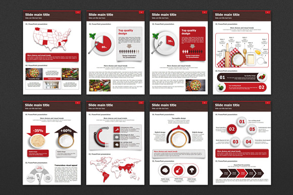 Recipe Vertical Design Template in PowerPoint Templates - product preview 3