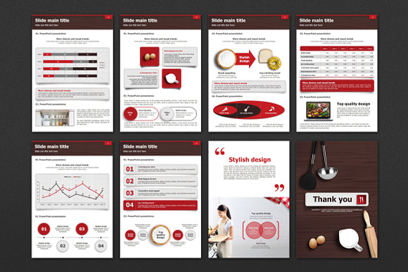 Recipe Vertical Design Template in PowerPoint Templates - product preview 4