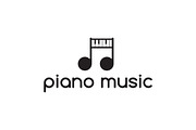 Piano Music Logo