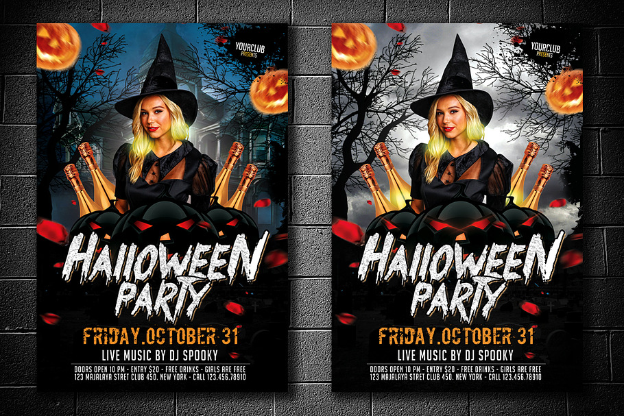 Halloween Party Flyer 2 Version