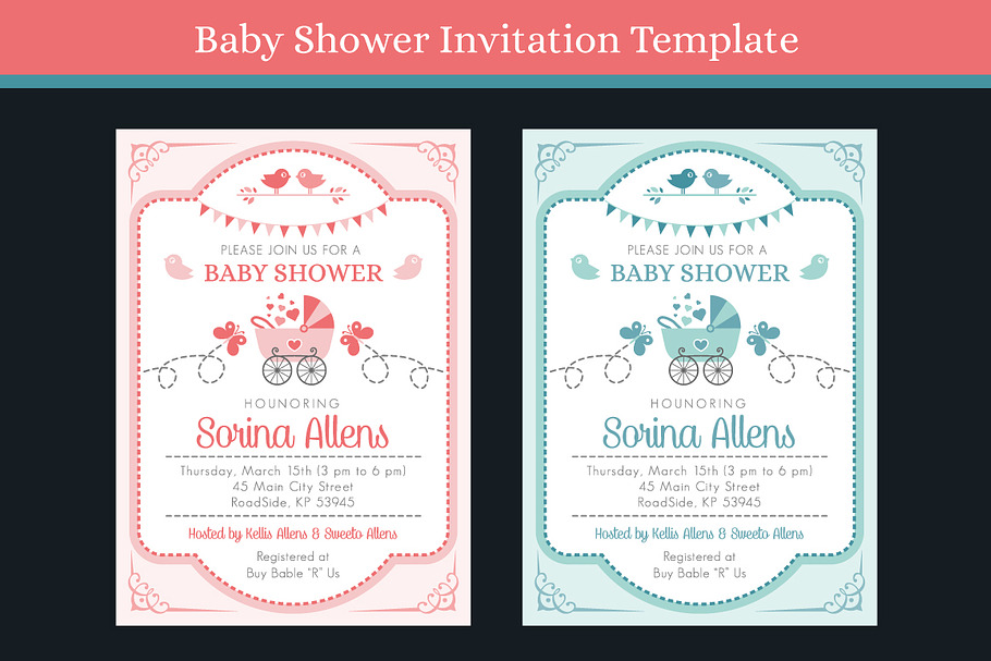 Baby Shower Invitation Vol-1