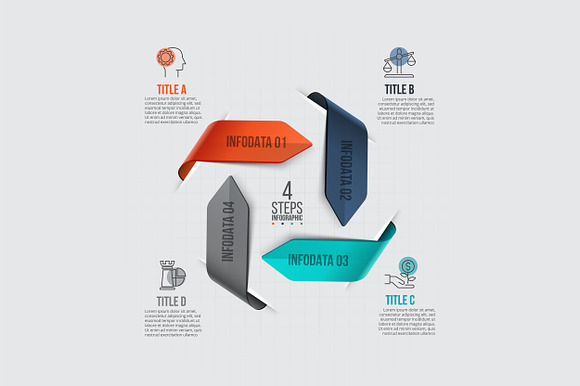 Infographics template set v.43 in Presentation Templates - product preview 3