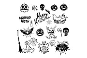 vector Halloween set, drawn