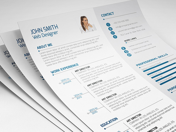 Simple Resume in Resume Templates - product preview 1