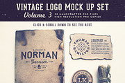Vintage Logo Mock Up Set Volume 3