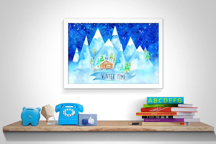 Winter Time Printable Wall Art in Illustrations - product preview 8