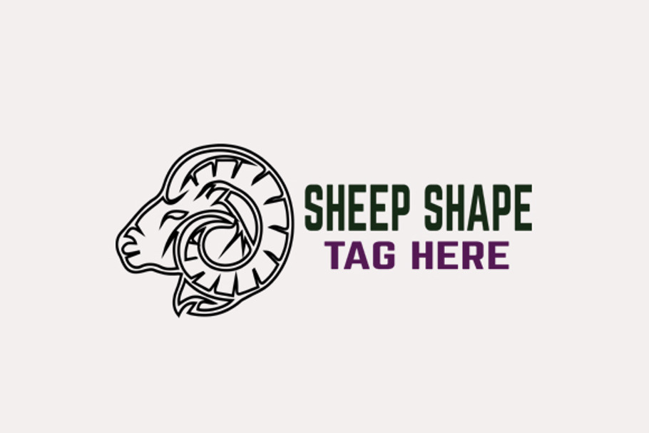 Sheep Shape Logo in Logo Templates - product preview 8