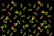 Pattern of red roses