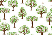 Patterns with stylized trees
