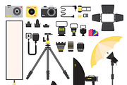 Photo icons vector collection