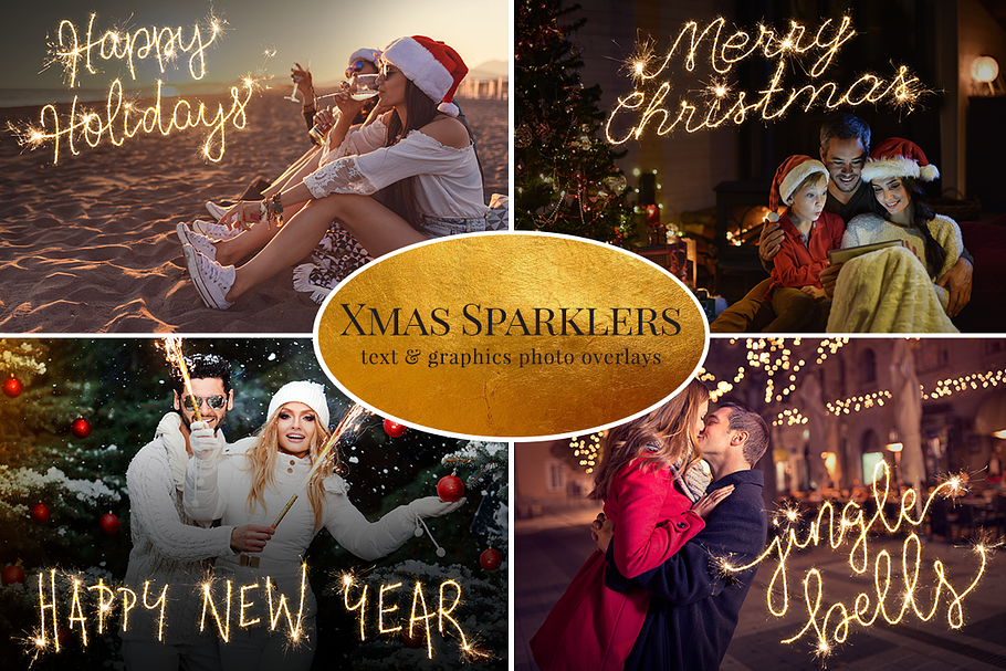 "Christmas Sparklers" photo overlyas in Objects - product preview 8