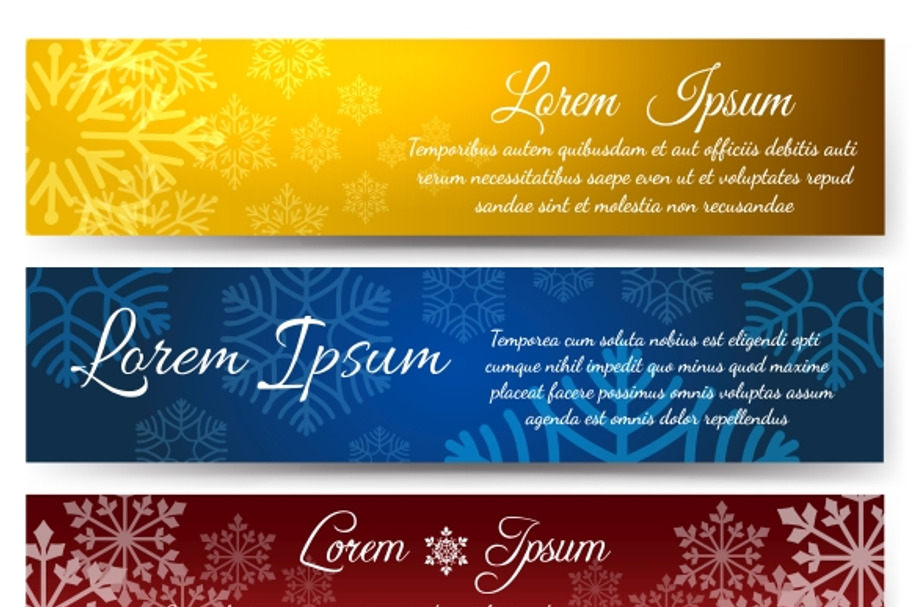 Christmas snowy background banners in Graphics - product preview 8