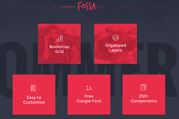 Fossa Ecommerce UI Kit in UI Kits and Libraries - product preview 1