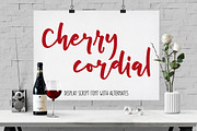 Cherry Cordial: display script font