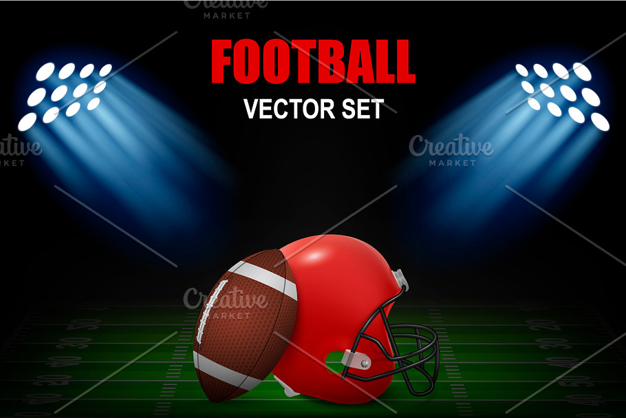 Football illustrations. in Objects - product preview 8