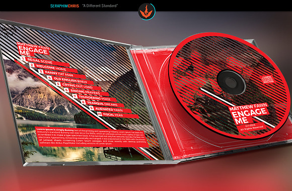 Optical Illusion CD Artwork in Templates - product preview 1