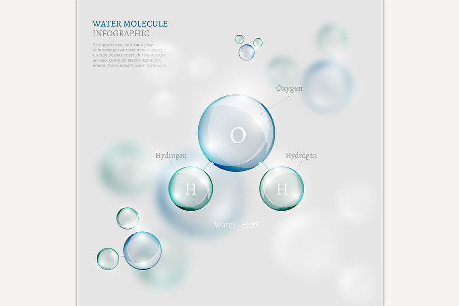 Water Molecule in Illustrations - product preview 8