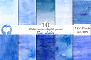 Blue Shades Digital paper