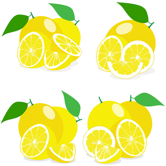 Set of compositions of lemon in Objects - product preview 4
