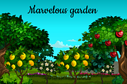 Fruit and berry garden
