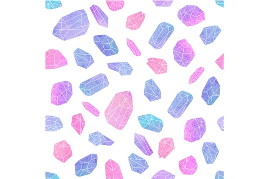 3 watercolor crystals patterns in Patterns - product preview 8