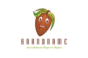 Cocoa Bean Character Logo