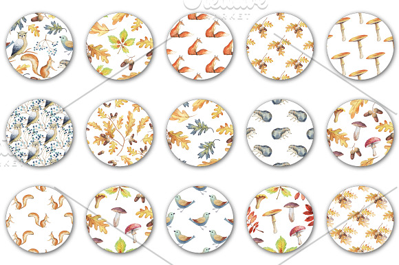 40 Autumn patterns in Patterns - product preview 1