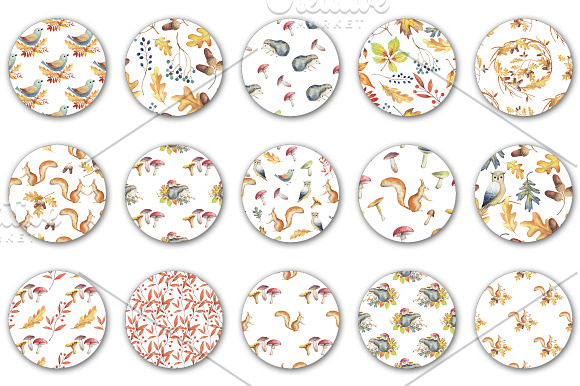 40 Autumn patterns in Patterns - product preview 2