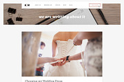 K&M - Wedding Website PSD Design